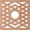 Ekena Millwork Chevron Wood Fretwork Pierced Ceiling Medallion, Cherry, 18"OD x 4 5/8"ID x 1/4"T CMWP18X18X0250CHCH - alternate 5